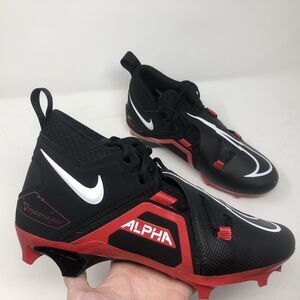 Nike Alpha Menace Pro 3 Mens Football Cleats Size 9.5 Black Red CT6649-004